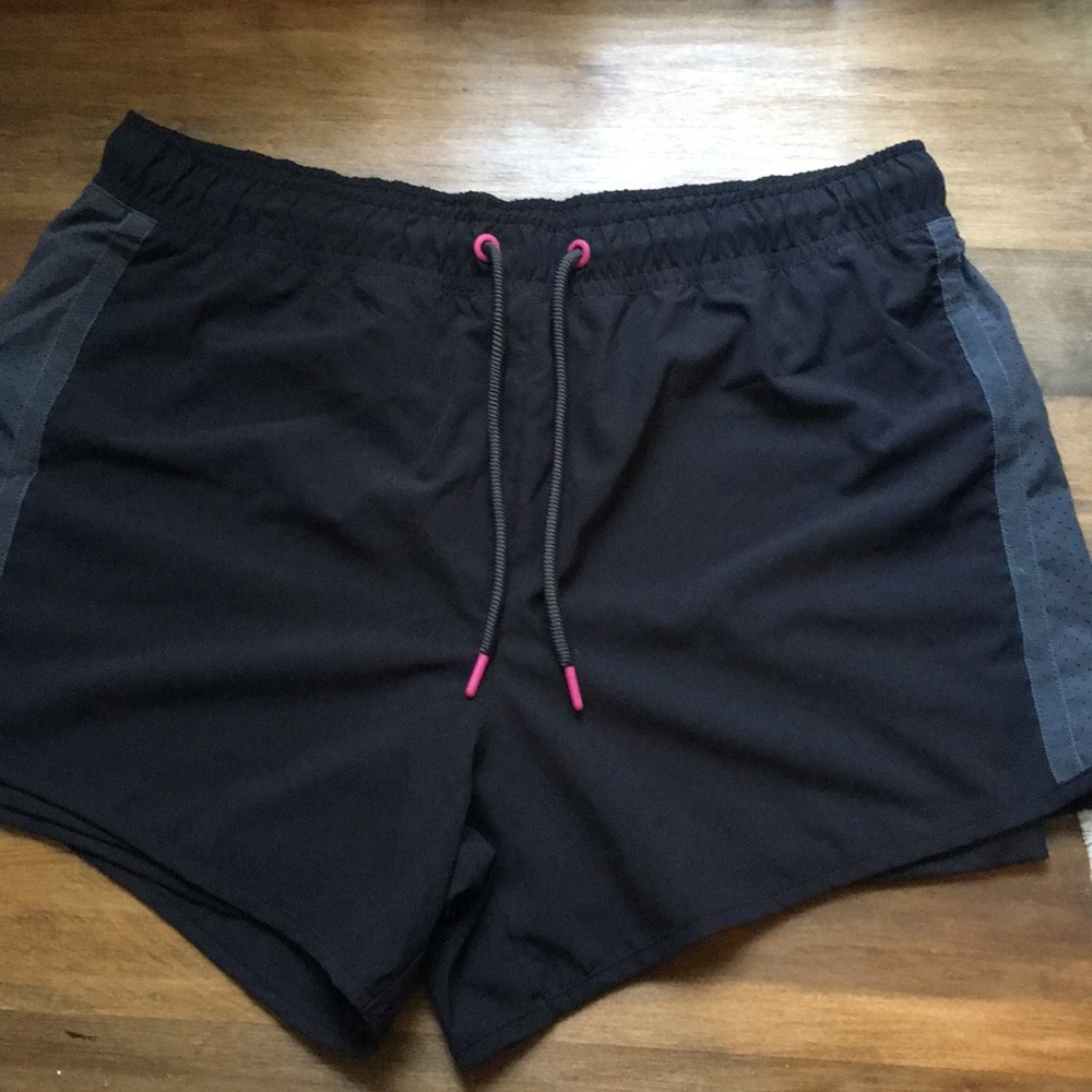 Super Comfy Black running shorts with Waist Tie